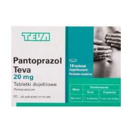 Pantoprazol Teva 20 mg 14 tabl. - Trawienie - cena, dawkowanie,