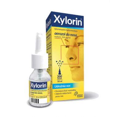 Xylorin aerozol do nosa 0,55 mg 18 ml