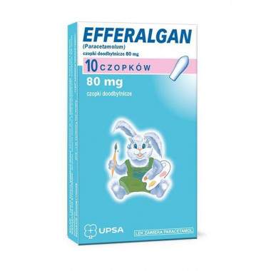 Efferalgan czopki 80 mg 10...