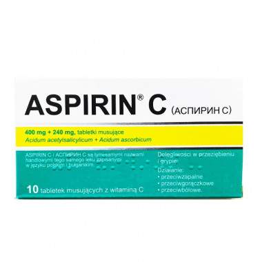 Aspirin C 10 tab.mus....