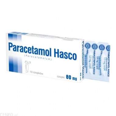 Paracetamol Hasco 80 mg 10...