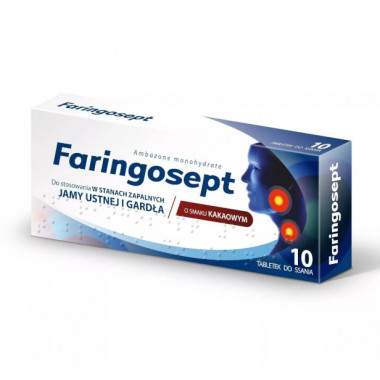 Faringosept 10 mg 10 tab....