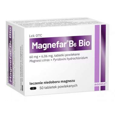Magnefar B6 Bio 50 tabl.