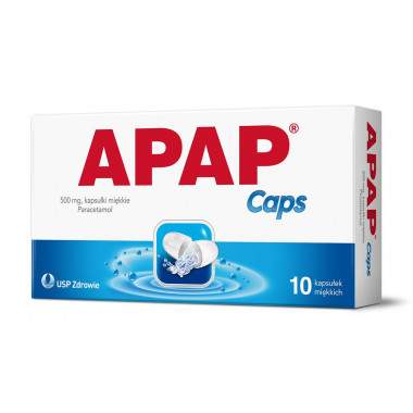 Apap Caps 500 mg 10 kaps.