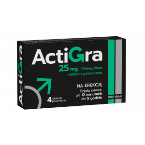 Actigra 25 mg 4 tab.