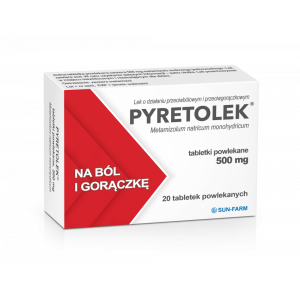 Pyretolek 500 mg  20 tabl.