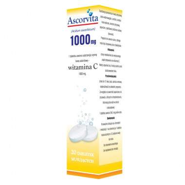 Ascorvita 1000 mg 20 tab.mus.